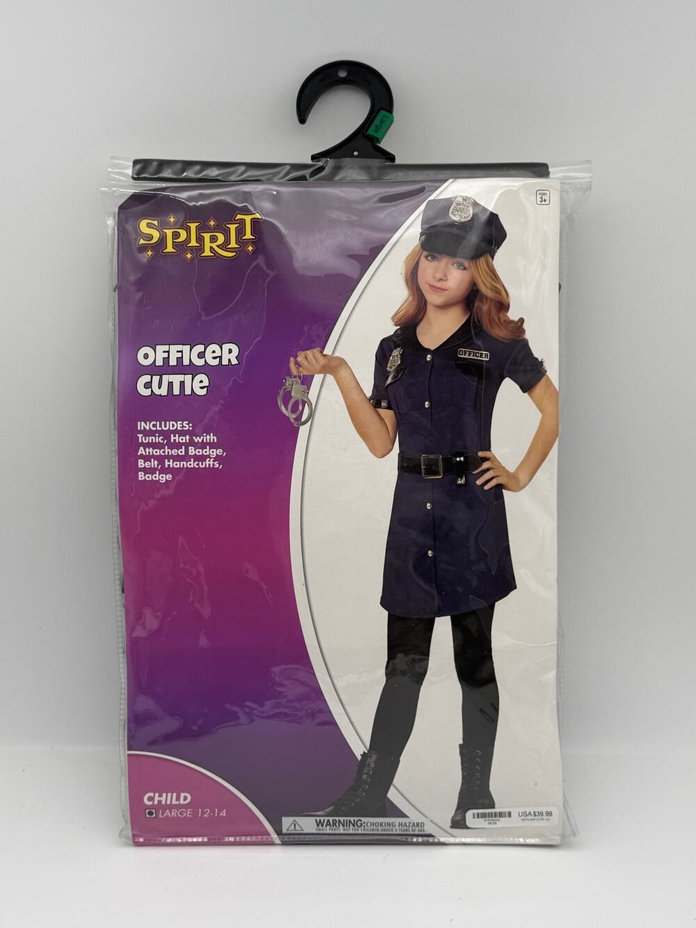 Spirit Halloween Officer Cutie Child Costume (Size Large 12-14)
